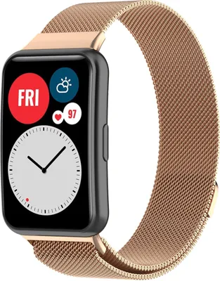 Produktbild von Strap-it Huawei Watch Fit Milanese Band (Roségold)