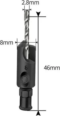 Obrázok produktu pre MAKITA D-73243 vrták do dreva 2,8 mm so záhlbníkom