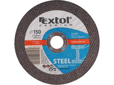 Obrázok produktu pre Oceľový rezný kotúč Extol Premium (8808112) Oceľový rezný kotúč, 125x1,6x22,2 mm