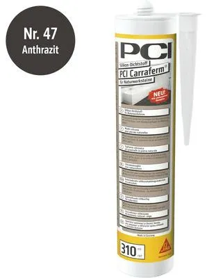 Produktbild von PCI Carraferm® Silikon Dichtstoff für Naturwerksteine anthrazit 310 ml