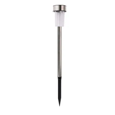 Image de Grundig Garden Torches 10 Pieces Solar Powered Spot White Light Ip44 Waterproof Battery Life 6-8 Hours 4.8X36.5 Cm Stainless Steel