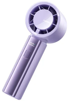 Produktbild von Tragbarer Ventilator, wiederaufladbarer Akku, einstellbare Geschwindigkeitsstufen, Lila