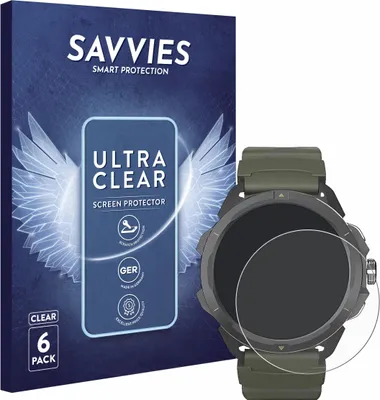 Produktbild von 6x Für Hammer Watch 2 Military Edition Schutzfolie Savvies Displayschutz Display Schutz Folie Klar Transparent