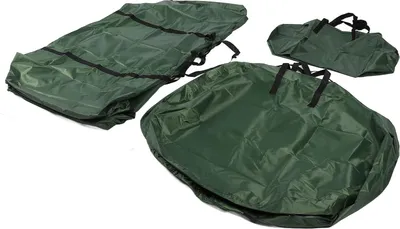 Image de Set de sacs de rangement pour arbres artificiels Grande capacité imperméable à l'eau Sacs de rangement pour arbres de Noël en tissu Oxford Vert