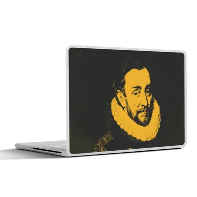 Produktbild von MuchoWow® Laptop Aufkleber Sticker Cover Wilhelm von Oranien - Adriaen Thomasz - Gemälde 32.5x23.5 cm - Sticker für Laptop - Selbstklebend