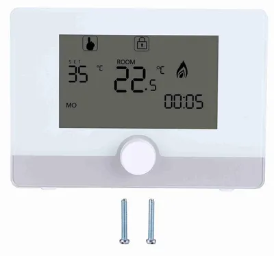 Programmierbarer Thermostat für Wandboiler, weiß