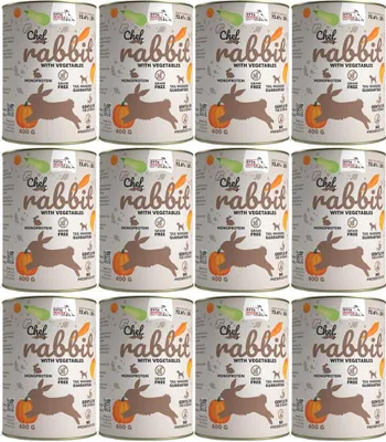 Produktbild von SYTA MICHA Chef Rabbit with vegetables - Nassfutter für Hunde - 400 g