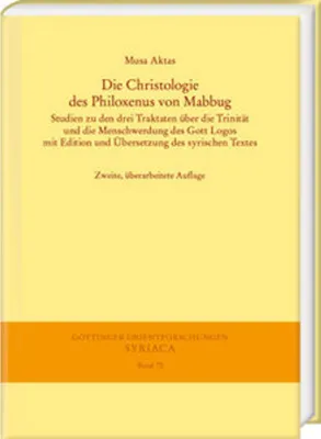 Obrázek produktu pro Die Christologie des Philoxenus von Mabbug