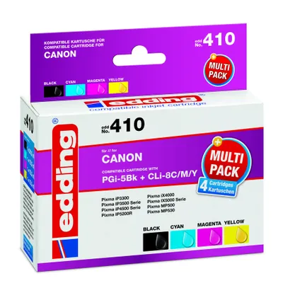Produktbild von edding Tintenpatrone EDD-410 Multipack Canon PGI-5+CLI-8