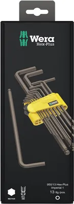 Productafbeelding van Wera 950/13 Hex-Plus Imperial 1: Set ringsleutels, BlackLaser