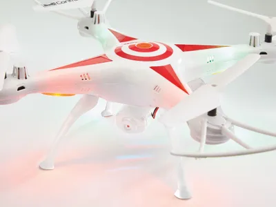 Image de Revell 23858 Kameradrohne 4 Rotoren Quadrocopter 380 mAh Rot - Weiß (23858)