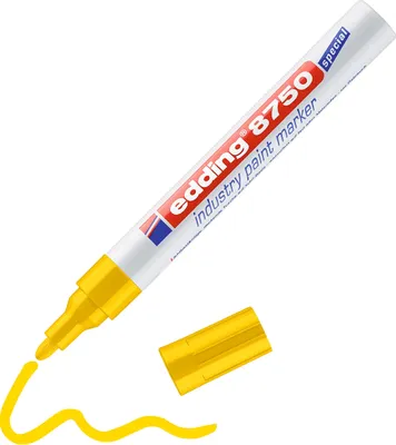 Produktbild von Edding 8750-5, 1 Stück(e), Gelb, Feine Spitze, 2 mm, 4 mm, Entwicklung der Vorstellungskraft