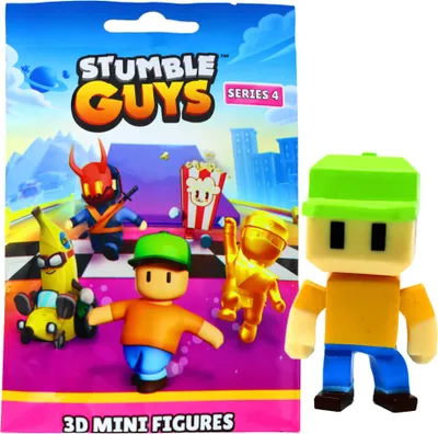 Produktbild von Stumble Guys 3D Sammelfiguren Serie 4 - Chrome - Figur 17. Pixel Guy