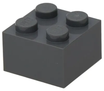 Produktbild von 10x LEGO Stein 2 x 2 (3003) - Dunkelgrau