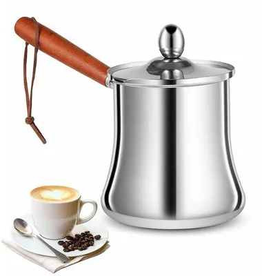 Productafbeelding van Turkse Koffiepot van Roestvrij Staal - 720 ml voor Koffie en Thee