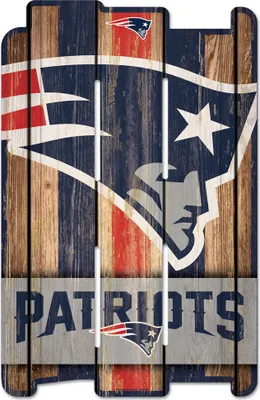 Zdjęcie produktu dla NFL New England Patriots Płot Deska Drewniany Znak Drewniany Znak 43x28cm Płot