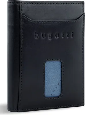 Produktbild von bugatti Kartenetui Secure Slim Mini Wallet Black schwarz