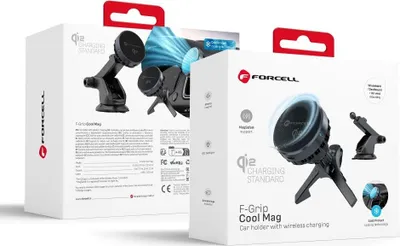 Zdjęcie produktu dla Forcell F-GRIP, Telefon komórkowy/Smartfon, Uchwyt pasywny, Samochód, Czarny