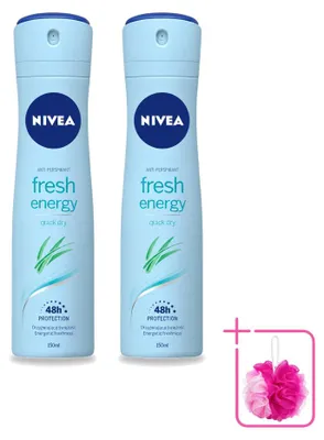Produktbild von 2 x Nivea Deodorant Spray Fresh Energy - 150 ml - Sparpackung - 2 Stücke