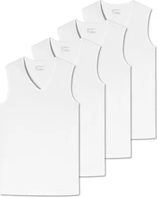 Produktbild von SCHIESSER Herren Tanktop 4er Pack - Serie "95/5", V-Ausschnitt, S-XXL Weiß M