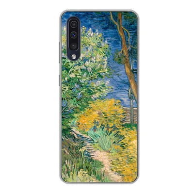 Produktbild von MuchoWow® Handyhülle Schutzhülle Hülle für Samsung Galaxy A50 Die Büsche bei Arles - Vincent van Gogh Silikon Softcase Handy Hülle - Mobiltelefonhülle