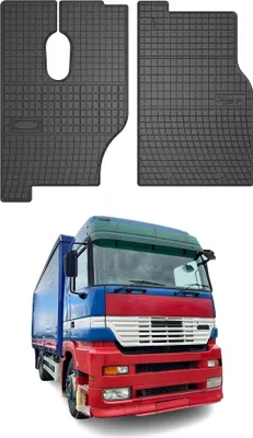 Image de Tapis de Sol pour Mercedes Actros 1996-2003 Caoutchouc Noir