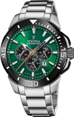 A close-up studio shot of a men's wristwatch.