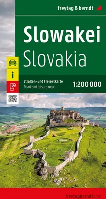 Zdjęcie produktu dla Słowacja, mapa drogowa i rekreacyjna 1:200 000, freytag & berndt