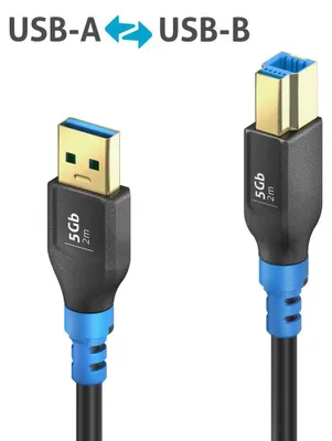 Produktbild von PureLink FlexInstall USB-A auf USB-B Kabel USB 3.0 5Gbps 2.00m