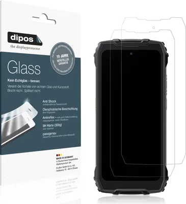 Produktbild von 2x Schutzfolie für Blackview BV7300 matt - Anti-Shock 9H Folie dipos Glass Kunststoffglas