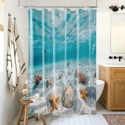 Produktbild von SANILO® Duschvorhang Waterworld 180 x 200 cm