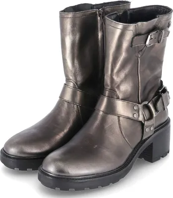 Immagine prodotto di Lazamani donna biker boots/ stivaletti bronzo pelle liscia taglia: 38