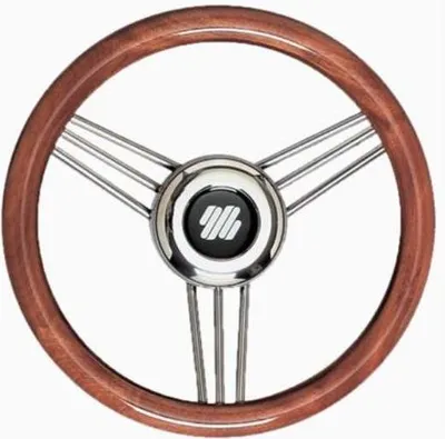 Produktbild von Ultraflex V25M Stahllenkrad Mahagoni 350mm | Ultraflex 40644Z