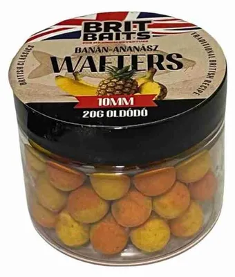 Zdjęcie produktu dla BritBaits Wafters, rozpuszczalne, banan-ananas, 10 mm