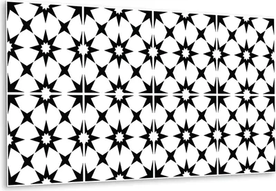 Produktbild von Deko Aufkleber Bodenbeläge PVC für die Küche Wandaufkleber Selbstklebende , Sterne Geometrie - 100 cm x 50 cm