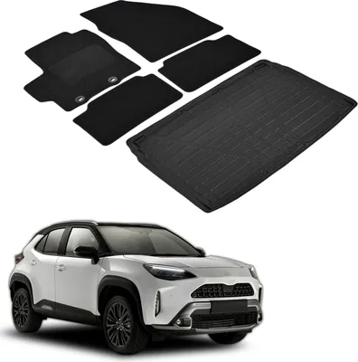 Produktbild von Kofferraumwanne Fußmatten Set Für Toyota Yaris Cross Ab 2022, Genaue Passform