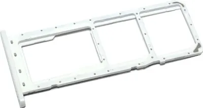 Produktbild von Dual Simkartenhalter und micro-SD Speicherkartenfach für Samsung Galaxy A03s, Original Ersatzteil, Weiss GH81-21257A