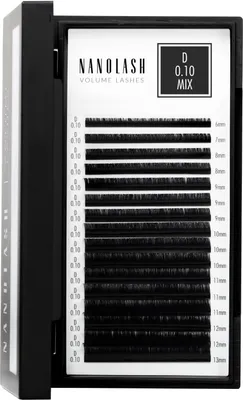 Produktbild von VOLUME LASHES falsche Wimpern 0,10 D #6-13 mm 1 Stk