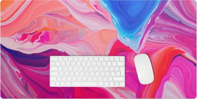 Produktbild von Bunte Abstraktionen – Schreibtischunterlage – Rutschfeste Tischunterlage – Schreibtischmatte für Büro & Zuhause – Schreibunterlage – Mauspad – Tischmatte – 90 x 45 cm