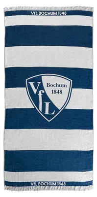 Produktbild von VfL Bochum Strandtuch Blockstreifen GOTS