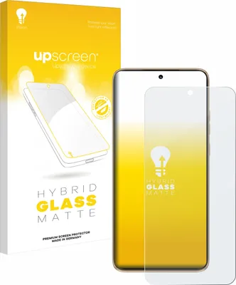 A product box and a screen protector for a smartphone.