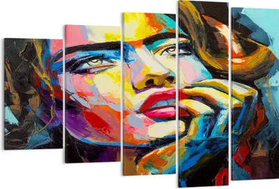 Produktbild von Bild auf Leinwand - Leinwandbild - Mädchen Gesicht - 150x100cm - Wand Bild - Wanddeko - Wandbilder - Leinwanddruck - Bilder - Kunstdruck - Wanddekoration - Leinwand bilder - Wandkunst - EG150x100-3456