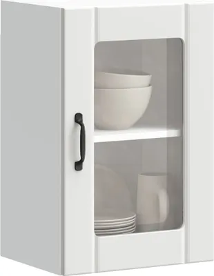 Produktbild von Hochwertig Küchen-Hängeschrank mit Glastür Lucca Weiß 853767