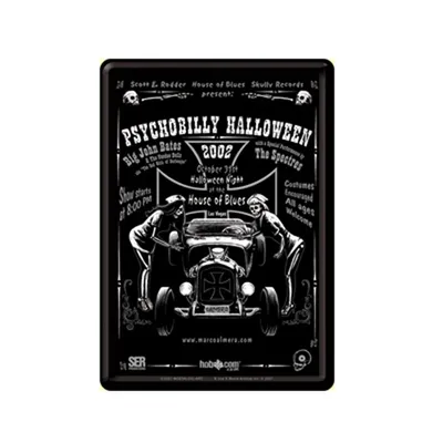 Produktbild von Blechpostkarte - Psychobilly Halloween - Postkarte