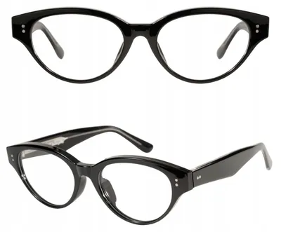 Produktbild von Theblogshop ROSA Brille ohne Sehstärke Katzenauge Schwarz TR90