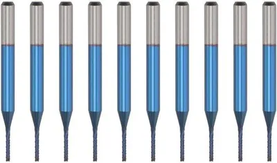 Productafbeelding van Dailygoody - Frezen - Wolfraamcarbide - Precisie snijden - Blauw - Frastuk - Geschikt voor graveren - 10 stuks