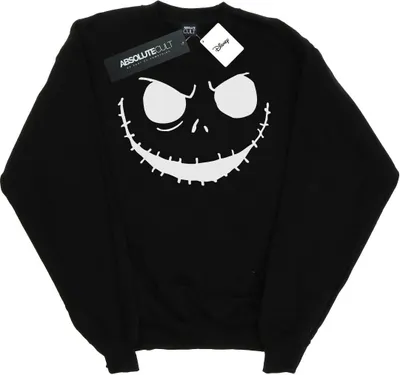 Produktbild von Disney - "Nightmare Before Christmas Jack's Face" Sweatshirt für Herren BI42574 (XXL) (Schwarz)