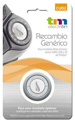 Obrázok produktu pre TM Electron CU02, Holiaca hlava, 1 hlava/hlavy, Philips, HQ1220, HQ1222, HQ1322, HQ1616, HQ1622, HQ1722, HQ2, HQ20, HQ200, HQ201, HQ202, HQ22, HQ220,..., 10 g, 4 mm