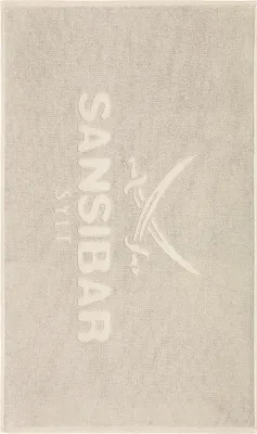 Produktbild von Sansibar Badvorleger, Badteppich, Duschvorleger, 50x80 cm, 100% Baumwolle, sand