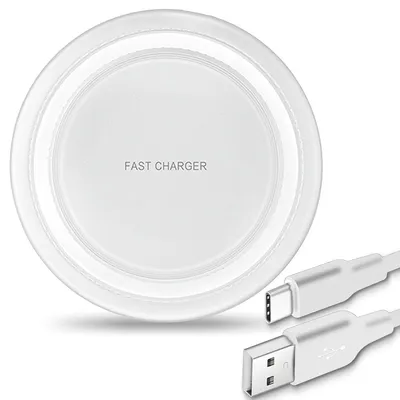 Produktbild von QI Wireless Ladestation für Smartphone Kabelloses Induktives Ladegerät 15W